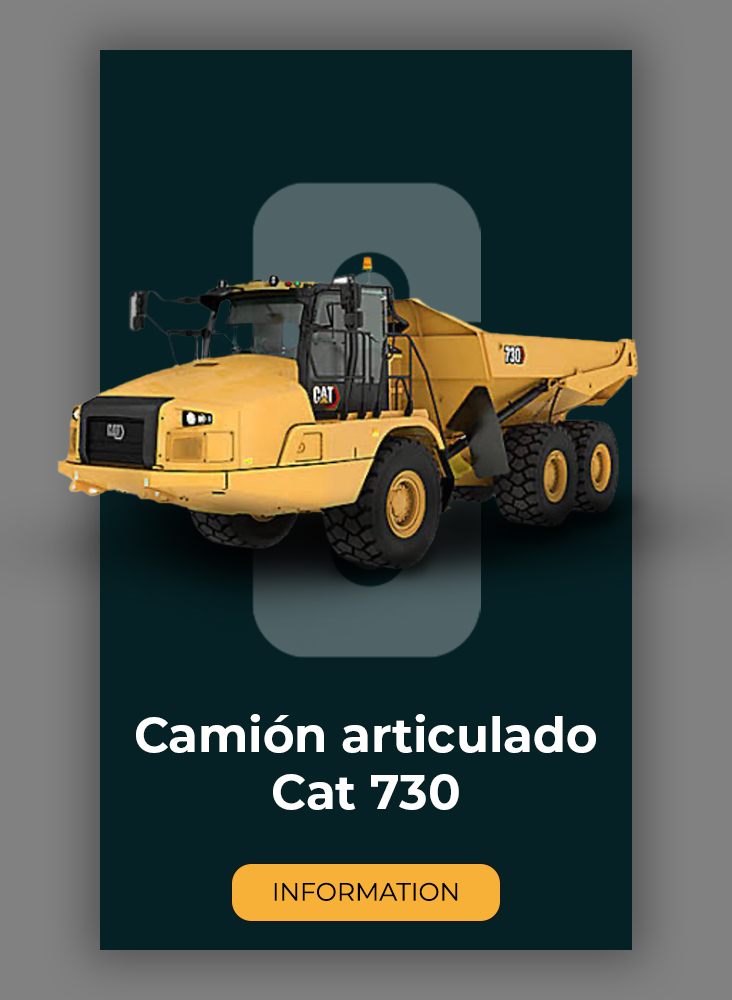 Camión articulado Cat 730